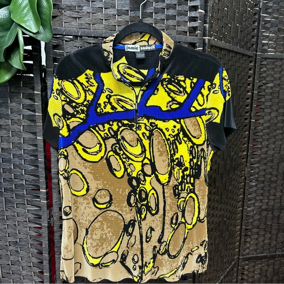 Jamie Sadock colorful mini pleated top size large colorful - Picture 2 of 7